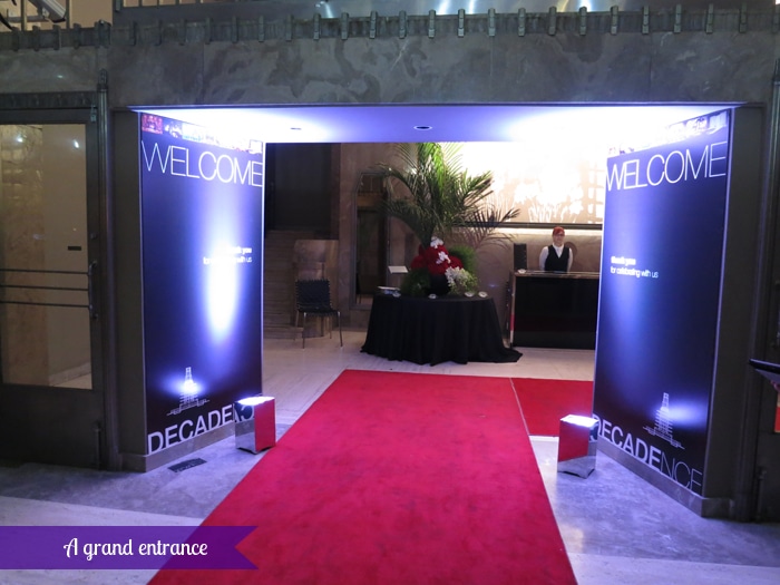 The Carlu, Decadence gala - Grand entrance