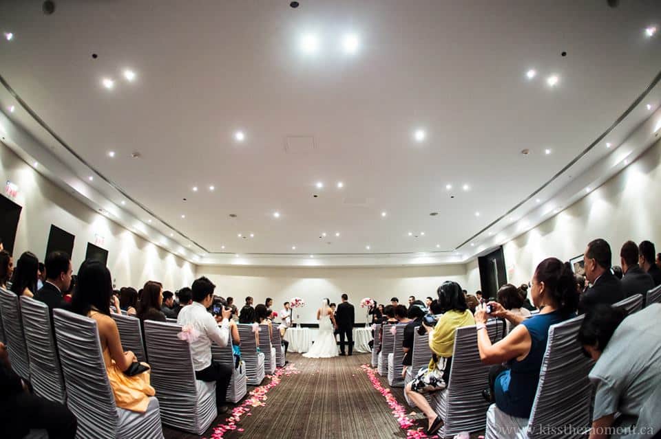 Wedding ceremony at the Westin Prince Hotel Toronto