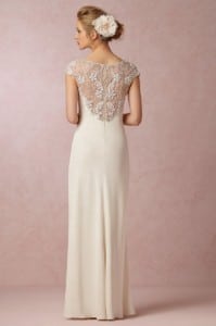 BHLDN lace wedding dress