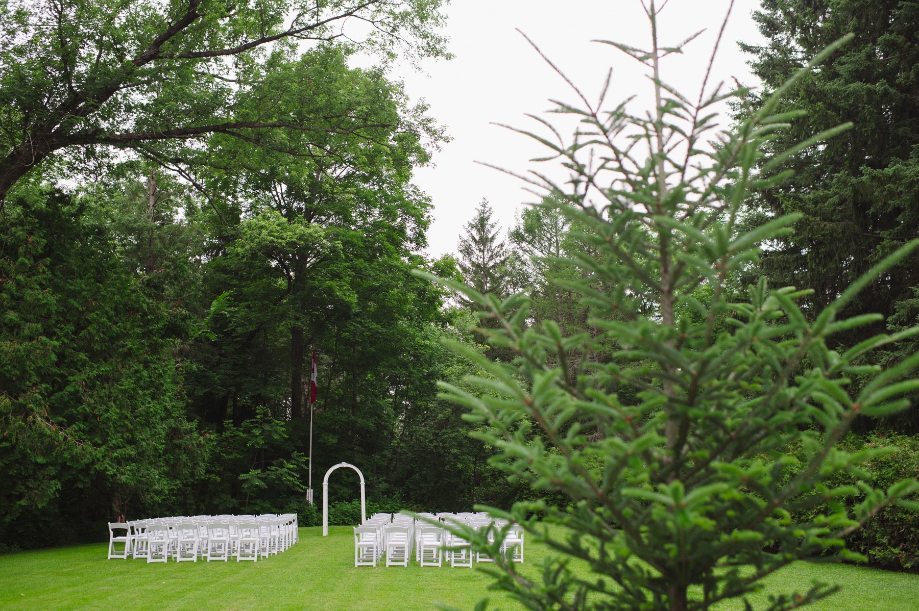 Backyard tented Ontario wedding. See more at Rebecca Chan Weddings and Events https://rebeccachan.ca