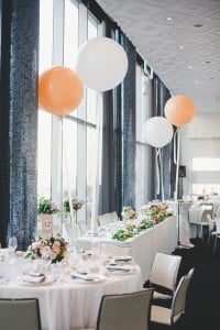 Modern gold and pink wedding at Malaparte