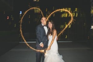 Modern gold and pink wedding at Malaparte