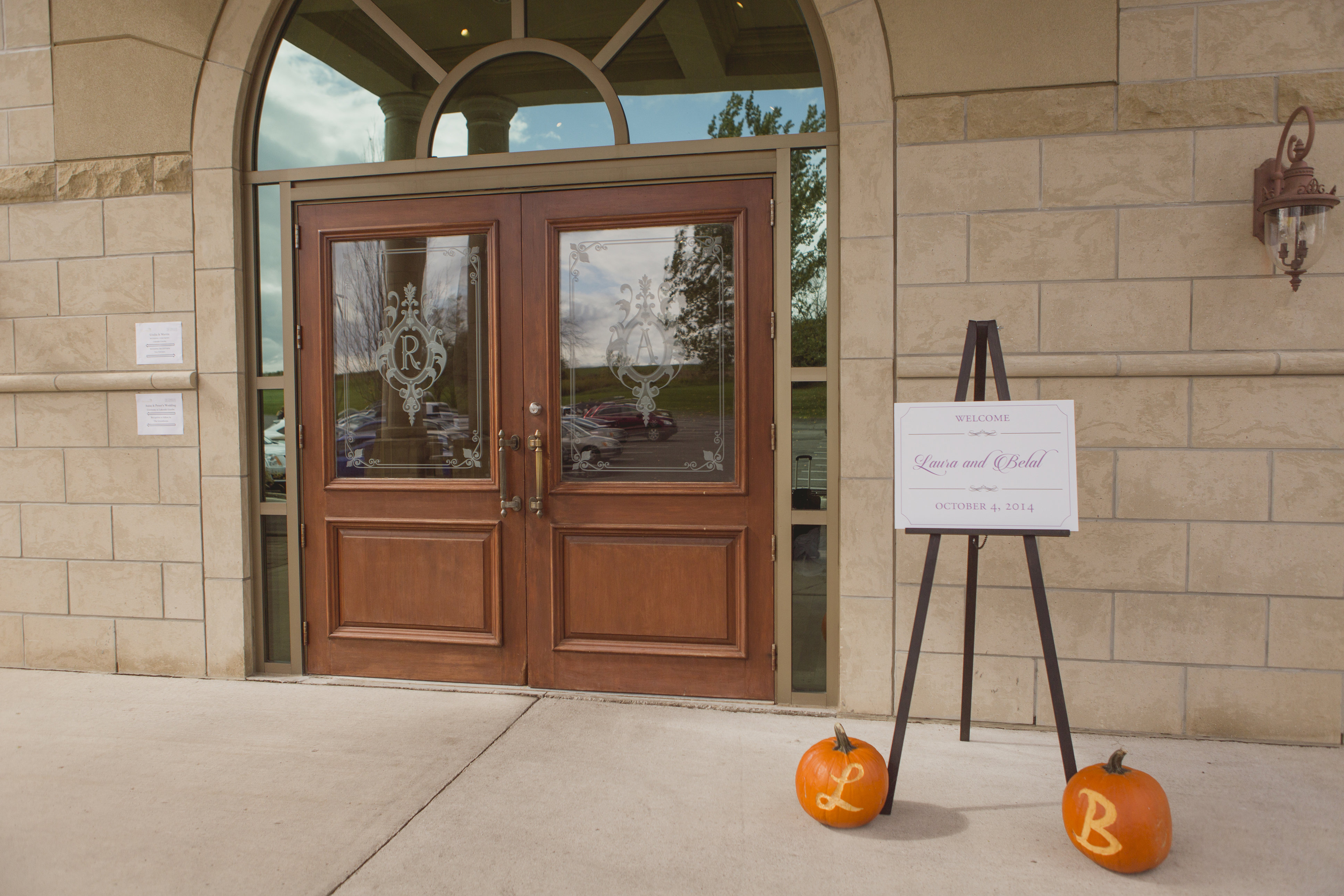 Modern fall wedding with pumpkins. See more at Rebecca Chan Weddings and Events https://rebeccachan.ca