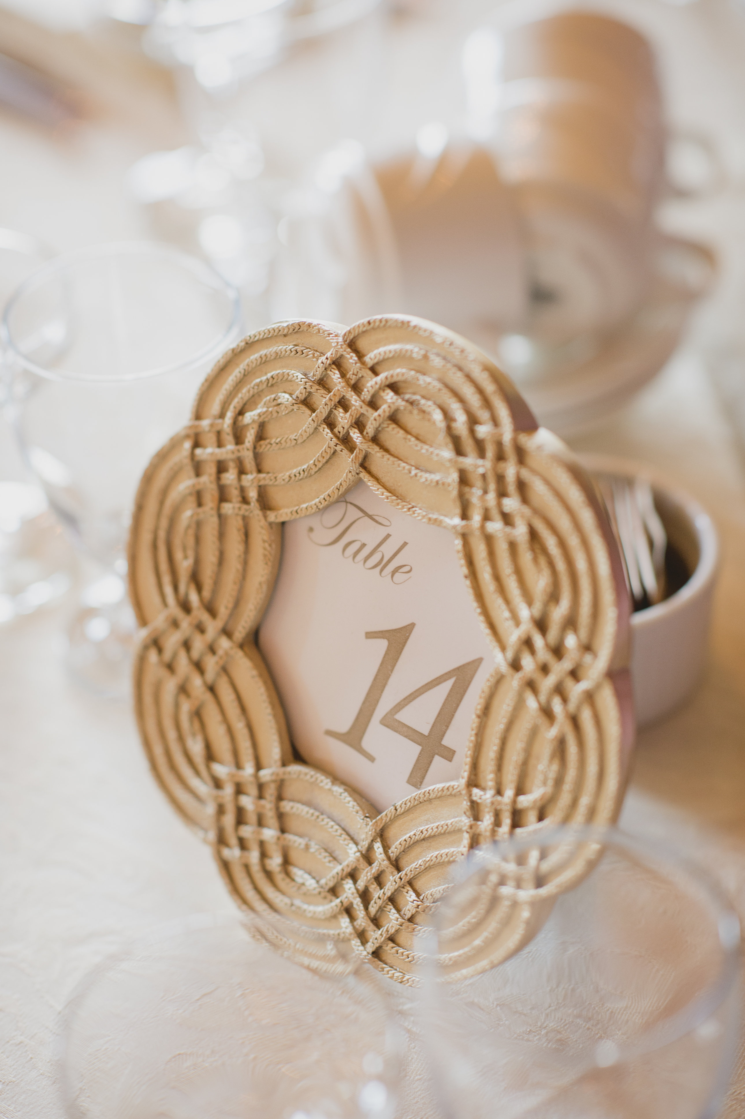 Gold table number frame. See more at Rebecca Chan Weddings and Events https://rebeccachan.ca