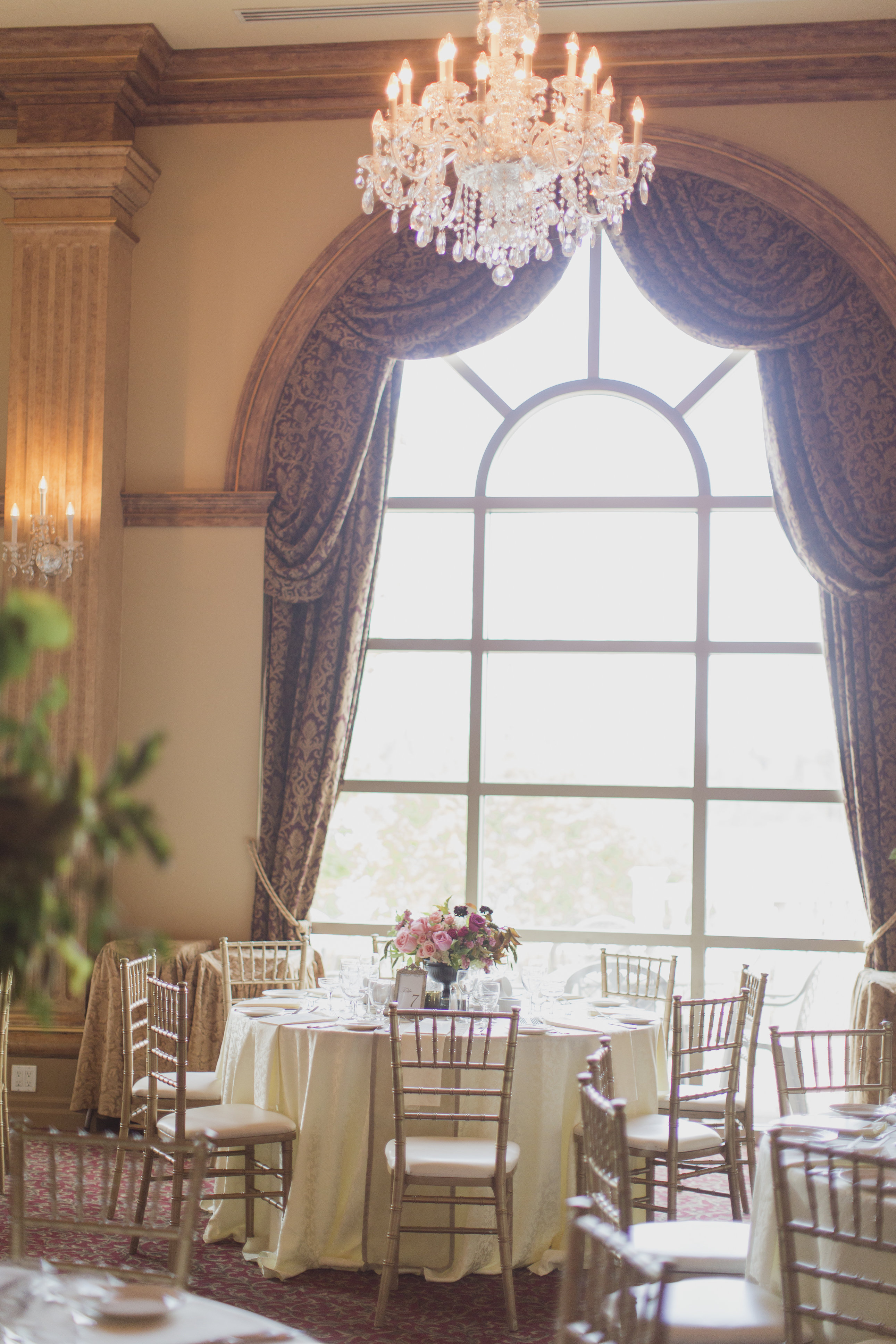 Romantic cranberry, gold and blush wedding. See more at Rebecca Chan Weddings and Events https://rebeccachan.ca