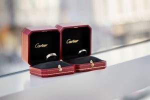 Cherry Blossom Wedding at Shangri-La Hotel Toronto - Cartier Rings