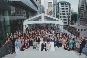 Group photo. Classy Malaparte Wedding. Rebecca Chan Weddings and Events rebeccachan.ca