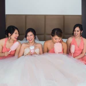 Whimsical hot air balloon and peaches wedding, by Rebecca Chan Weddings and Events rebeccachan.ca