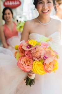 Whimsical hot air balloon and peaches wedding, by Rebecca Chan Weddings and Events rebeccachan.ca