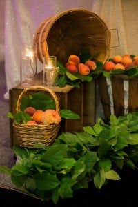 Whimsical hot air balloon and peaches wedding, by Rebecca Chan Weddings and Events rebeccachan.ca