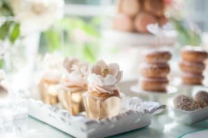 Blush Pink Ontario Winery wedding - luxury sweets table