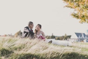 Modern Chic Fuschia and Peach Wedding