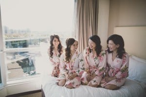 Modern Chic Fuschia and Peach Wedding
