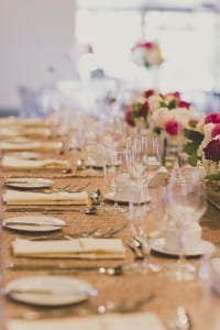 Modern Chic Fuschia and Peach Wedding