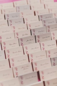 Modern Chic Fuschia and Peach Wedding