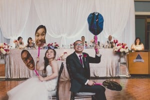Modern Chic Fuschia and Peach Wedding