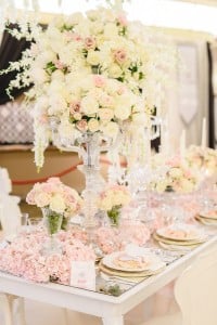 Wedding Trends from the 2016 Wedluxe Show - White and blush colour palettes