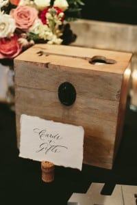 Elegant and Rustic Toronto Wedding in the Distillery District - card box