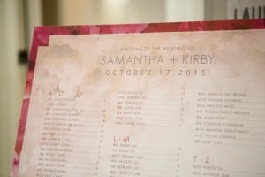 Wedding Day Stationary idea from a Modern White and Blush Wedding at Four Seasons Hotel Toronto