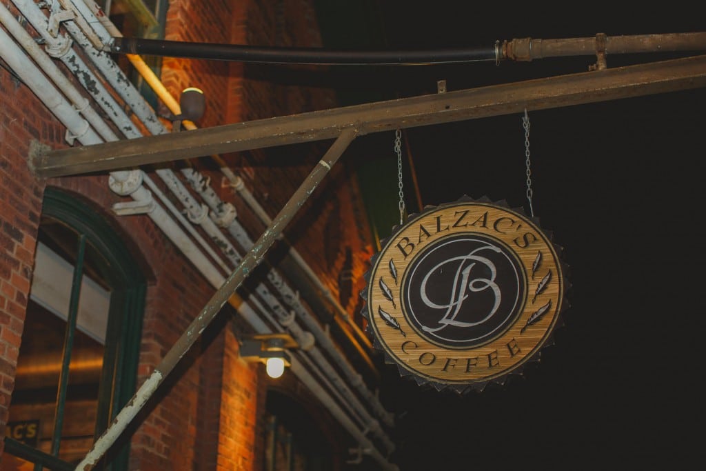 Intimate wedding at Balzac's in the Distillery District