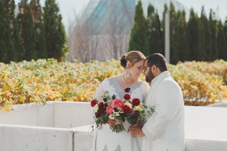 Intimate wedding at Balzac's in the Distillery District