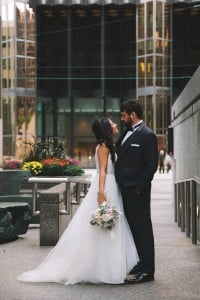 Modern wedding at Canoe Restaurant
