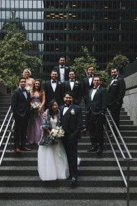 Wedding party - Modern wedding at Canoe Restaurant