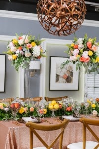 Our summer garden inspired table featured in the Cityline Wedding Special. Designed by Rebecca Chan Weddings and Events rebeccachan.ca