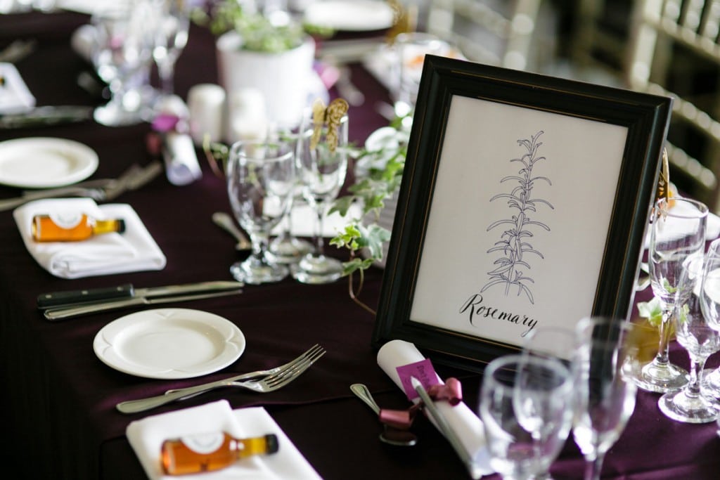 Hand drawn table signs - Organic and Artistic wedding at Doctor's House