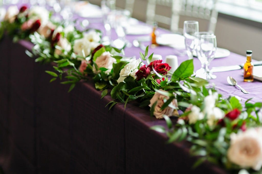 Head table garland - Organic and Artistic wedding at Doctor's House