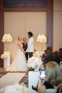 Modern Blush Wedding with Lucas Nogueira of the Toronto Raptors