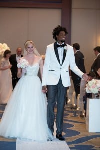 Modern Blush Wedding with Lucas Nogueira of the Toronto Raptors