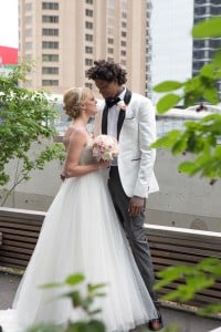 Modern Blush Wedding with Lucas Nogueira of the Toronto Raptors