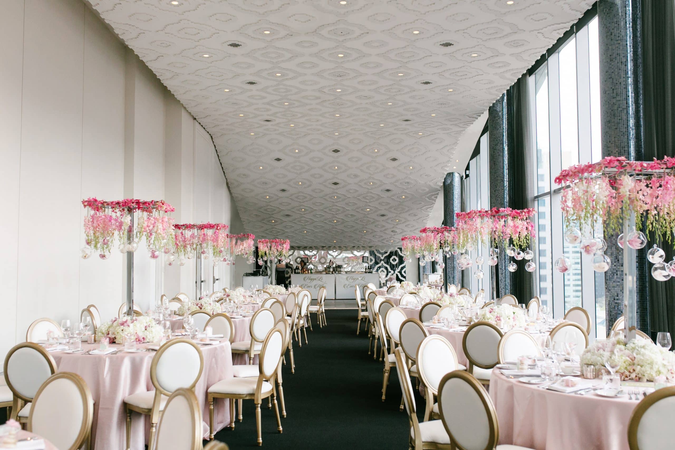 Pink Ombre Wedding featured on Elegant Wedding Magazine