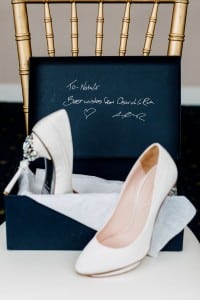 Oscar de la renta bridal shoes - Regatta Inspired Wedding at Royal Canadian Yacht Club