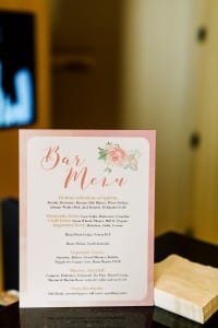 Bar Menu - Modern Chinese Wedding at the Four Seasons Hotel Toronto