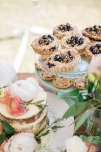 Organic Sweets table - Rustic outdoor tented wedding