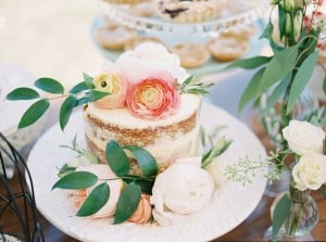 Organic Sweets table - Rustic outdoor tented wedding