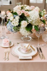 Mismatched vintage china - Afternoon Tea Inspired Wedding at Graydon Hall Manor