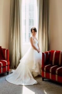 The bride - Romantic Pink and Gold Wedding at Omni King Edward Hotel