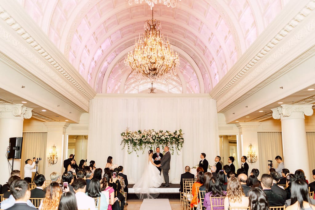 Romantic Pink and Gold Wedding at Omni King Edward Hotel