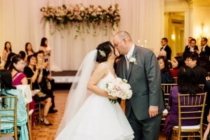 Romantic Pink and Gold Wedding at Omni King Edward Hotel
