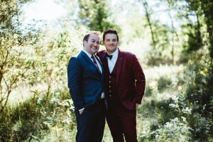 Rustic gay wedding at Toronto's Ward's Island