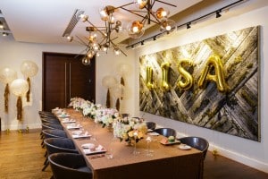 Glamorous birthday party at Canoe