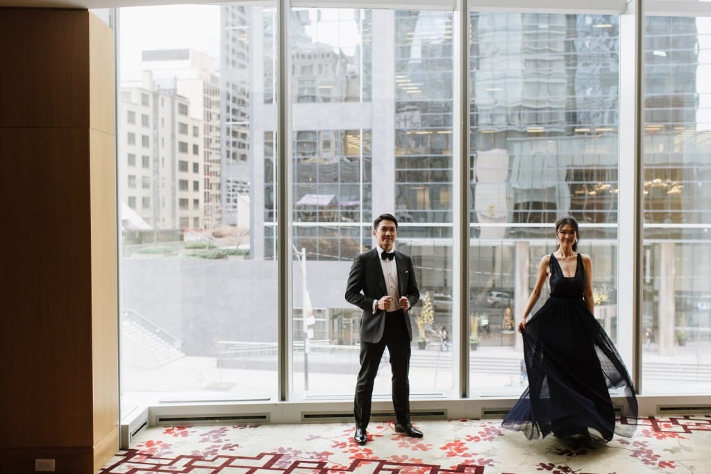 Modern wedding at Shangri-La Hotel Toronto