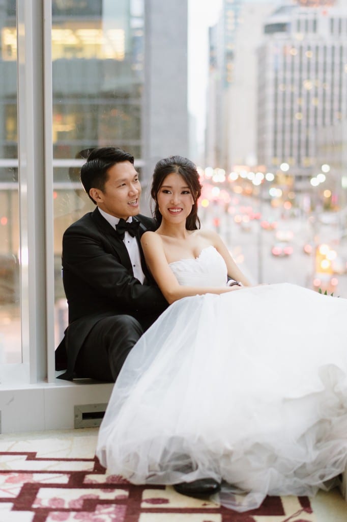 Modern wedding at Shangri-La Hotel Toronto