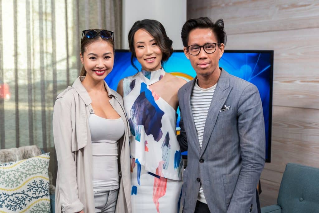 Wedding Planner Rebecca Chan with Garrison Bespoke and Ferre Sposa on Breakfast Television Toronto on wedding fashion trends