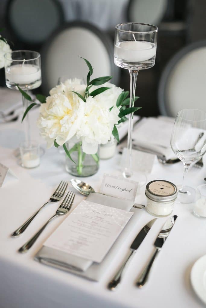 Gorgeous Whistle Bear Golf Club Wedding - place setting