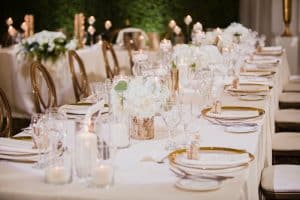 Beautiful white garden wedding at Bellevue Manor