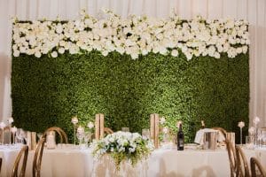Beautiful white garden wedding at Bellevue Manor